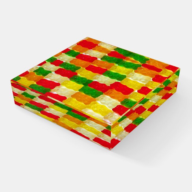 Colorful gummi bears paperweight (Angled)