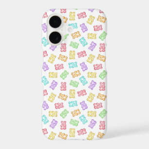 Colorful Gummy Bear Pattern Cute Candy Rainbow S iPhone 17 Case