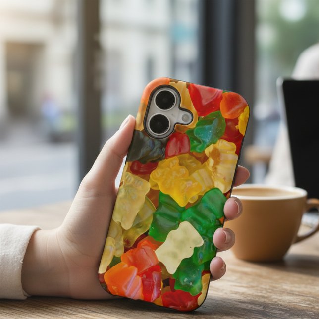 Colorful Gummy Bears Candy Pattern Case-Mate iPhone Case (Creator Uploaded)