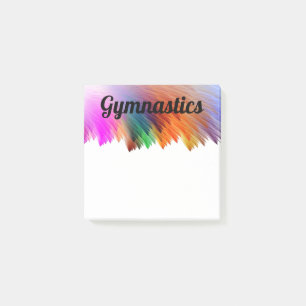 Colorful GYMNASTICS Post-It Notes