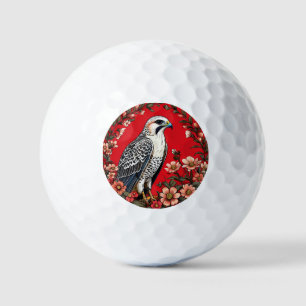 Colorful Gyrfalcon Bird Golf Balls
