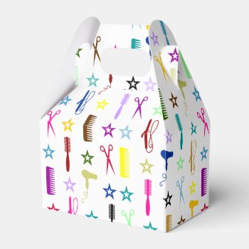 Colorful Hair & Beauty Tools - Party Favor Boxes by creativetaylor at Zazzle