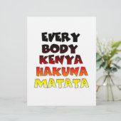 Colorful Hakuna Matata: A Kenyan Celebration (Standing Front)