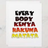 Colorful Hakuna Matata: A Kenyan Celebration (Front/Back)