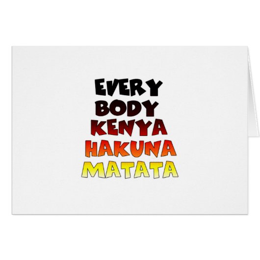 Colorful Hakuna Matata: A Kenyan Celebration (Front Horizontal)