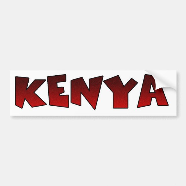 Colorful Hakuna Matata: A Kenyan Celebration Bumper Sticker (Front)