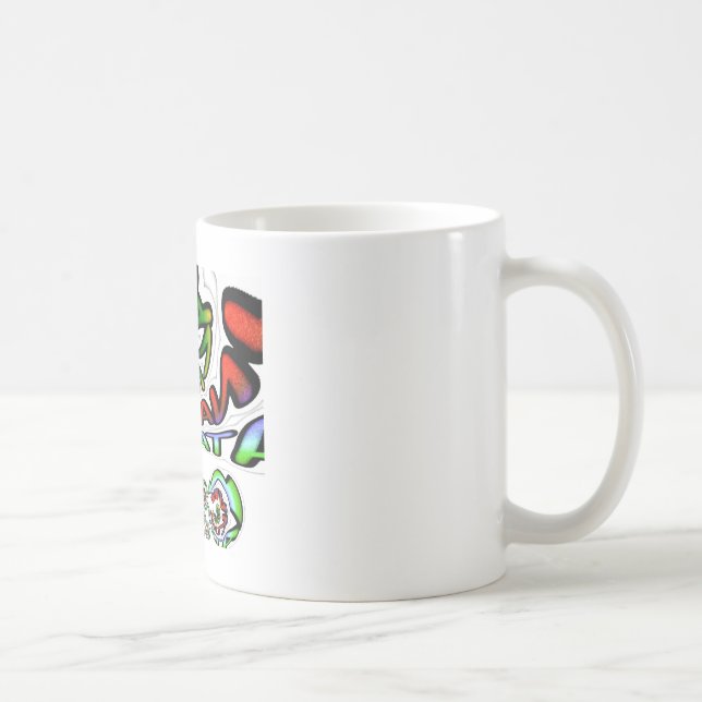 Colorful Hakuna Matata Graffiti Art Print Coffee Mug (Right)