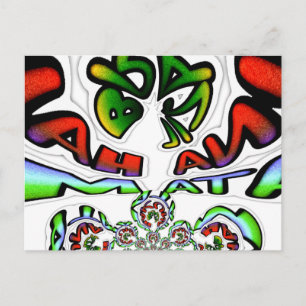 Colorful Hakuna Matata Graffiti Art Print Postcard