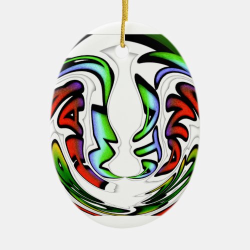 Colorful Hakuna Matata Have a Nice Day Colorful  Ceramic Ornament