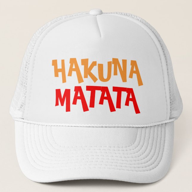 Colorful Hakuna Matata Trucker Hat (Front)