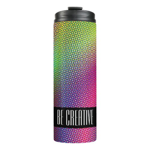 Colorful Halftone Thermal Tumbler