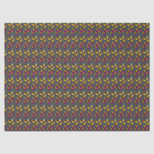 Colorful Halloween Candy Corn Pattern Tissue Paper
