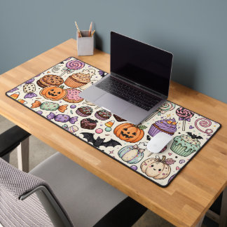 Colorful Halloween Candy Shop Desk Mat