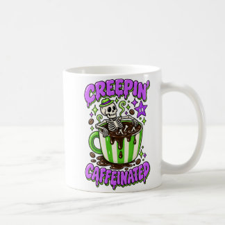Colorful Halloween Creepin Caffeinated Mug
