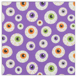 Colorful Halloween Eyeballs Pattern Fabric
