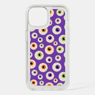 Colorful Halloween Eyeballs Pattern iPhone 15 Case