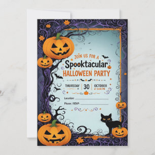 Colorful Halloween Party Invitation – Spooky Fun