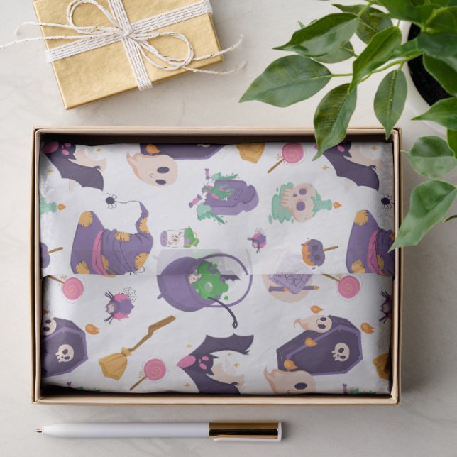 Colorful Halloween Pattern Tissue Paper (Gift)