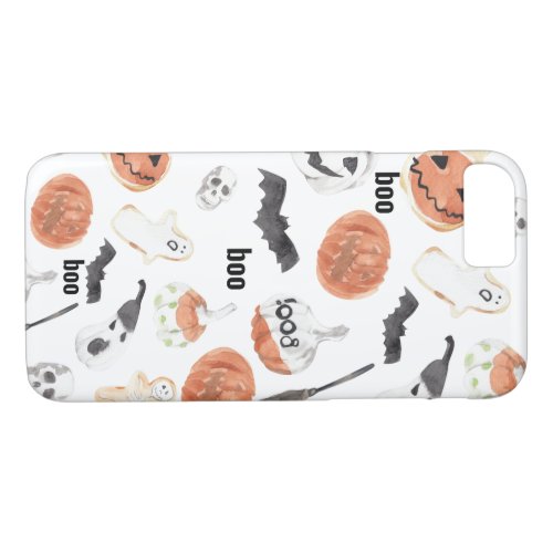 Colorful Halloween Scary Pattern Happy Halloween iPhone 87 Case
