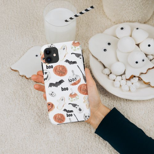 Colorful Halloween Scary Pattern Happy Halloween iPhone 11 Case