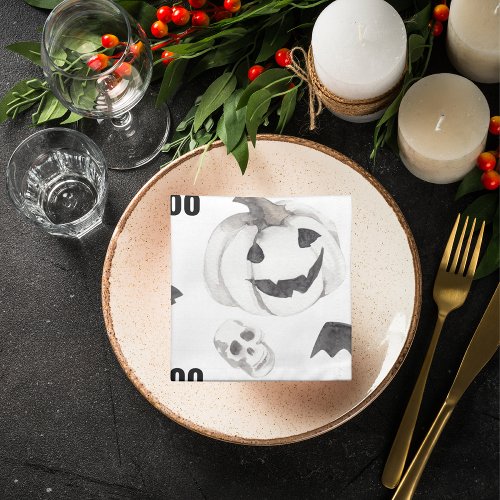 Colorful Halloween Scary Pattern Happy Halloween Cloth Napkin