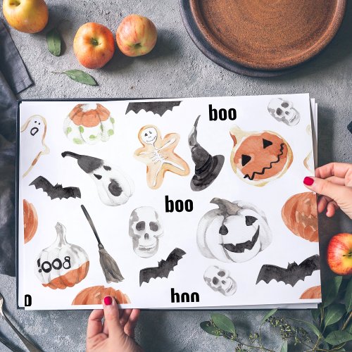 Colorful Halloween Scary Pattern Happy Halloween Paper Pad