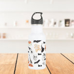 Colorful Halloween Scary Pattern |Happy Halloween  Stainless Steel Water Bottle<br><div class="desc">Colorful Halloween Scary Pattern |Happy Halloween</div>