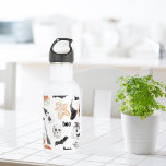 Colorful Halloween Scary Pattern |Happy Halloween Stainless Steel Water Bottle<br><div class="desc">Colorful Halloween Scary Pattern |Happy Halloween</div>