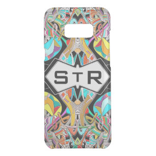 Colorful Hand Drawn Abstract I Monogram Initials Uncommon Samsung Galaxy S8+ Case