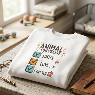 Colorful Hand-Drawn Animal Foster Hero Sweatshirt