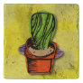 Colorful Hand-drawn Cactus Trivet