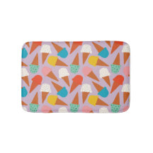 Colorful Hand-Drawn Ice Cream Cone Pattern