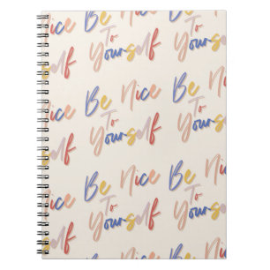 Colorful Hand Drawn Motivational Pattern Notebook