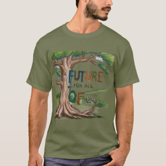 Colorful Hand-Drawn Tree Art T-Shirt