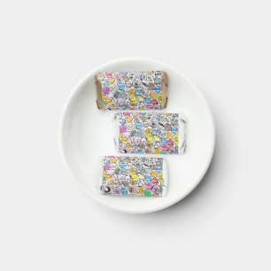 Colorful Hand Drawn Whimsical Pattern Hershey's Miniatures