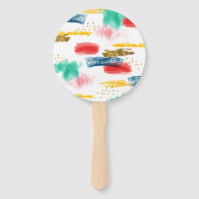 Colorful Hand Fan (Front)