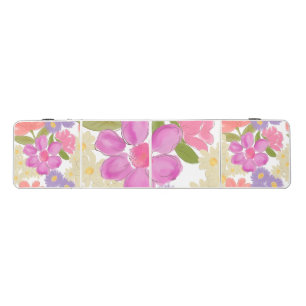 Colorful Hand-Painted Wildflowers and Daisies Beer Pong Table