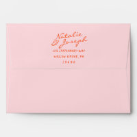 Colorful Hand Written Whimsical Retro Wedding