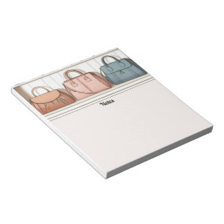 Colorful Handbags Fashion Style Notepad