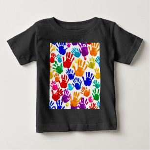 Colorful HandPrint  Baby T-Shirt