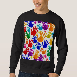 Colorful HandPrint Sweatshirt