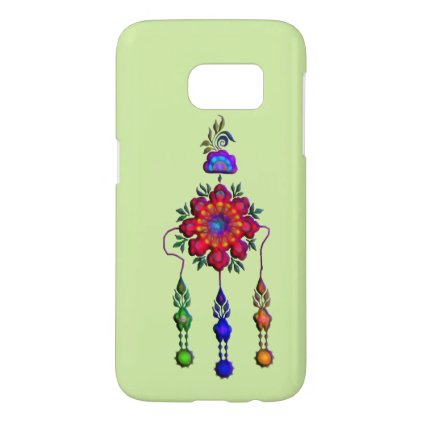 colorful hanging flowers samsung galaxy s7 case