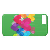 Colorful Hanging Hearts Case-Mate iPhone Case (Back (Horizontal))