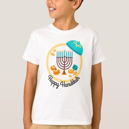 Colorful Hanukkah T_Shirt