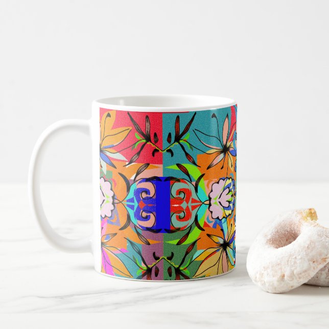 Colorful Happiness Mug (With Donut)