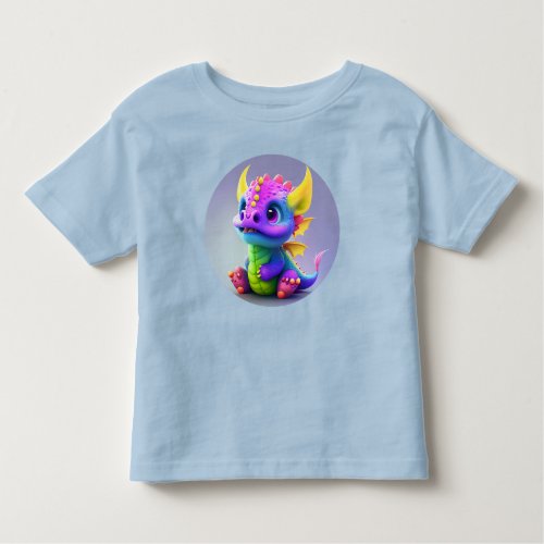Colorful Happy Baby Dragon 12M to 5T Toddler T_shirt