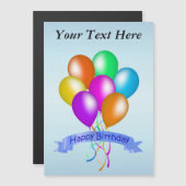 Colorful Happy Birthday Balloons Banner Party (Front/Back)