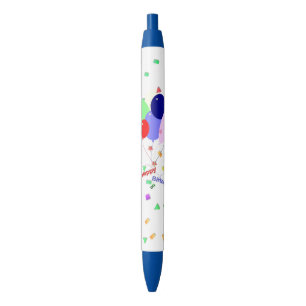 Colorful Happy Birthday Balloons Pen