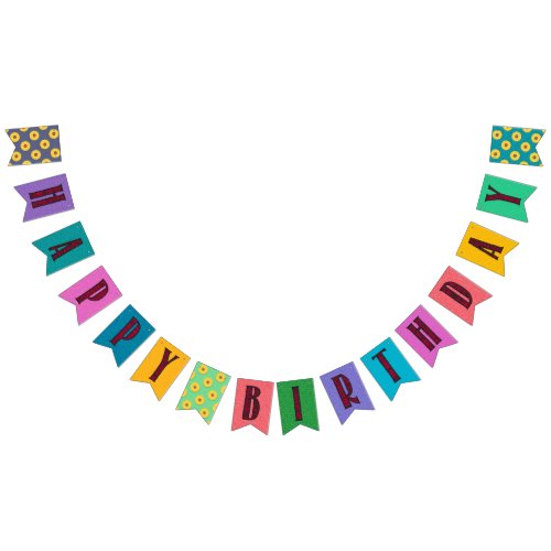 Colorful Happy Birthday Banner