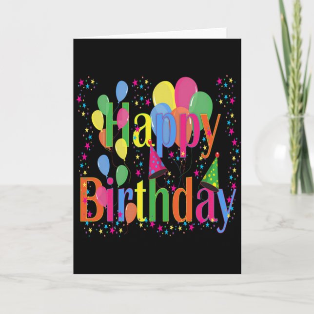 Colorful Happy Birthday Card (Front)